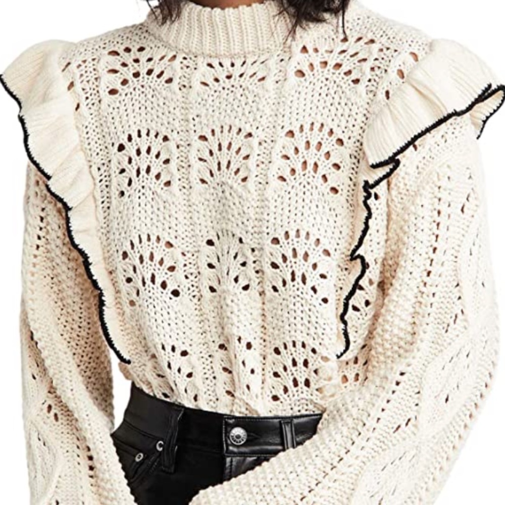 En Saison Anthropologie sweater. Balloon sleeves
